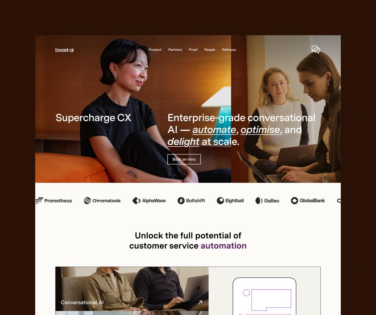 Boost.ai — Website Design