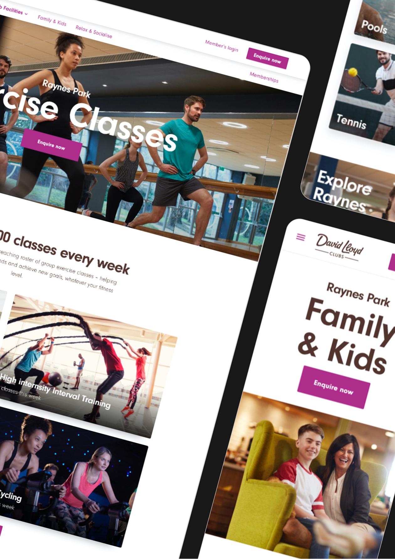 David Lloyd Clubs — Website Design