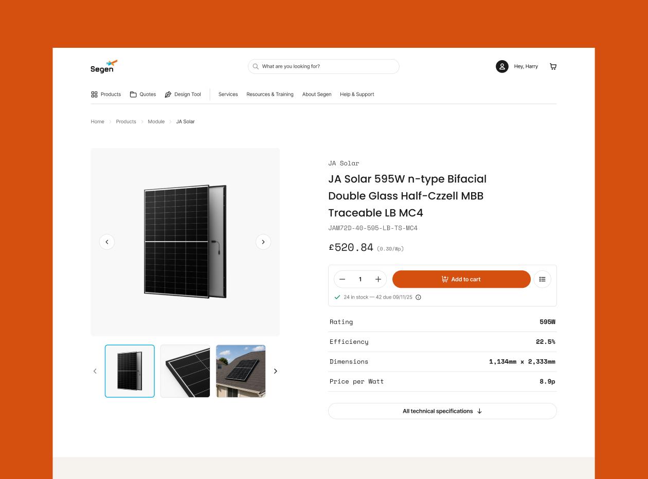Segen — B2B E-commerce